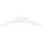 Ekena Millwork Pitch Baile Architectural Grade PVC Gable Pediment, 60"W x 15"H x 1"P (6/12) GPP060X015X100BAI - alternate 3